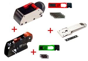 Set Hobel 105 EVO N +pocket +2 Chromstahl Messer 30mm +Schaber